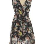 Forever 21 Dress S High Low Floral Print Tulip Hem Wedding Party Cocktail Brunch Photo 0