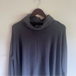 Athleta Women's Ethereal Brushed Funnel Cowl Neck Sweatshirt in Gray Sz Medium Photo 2