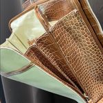 Liz Claiborne Vintage Cream and Tan Shoulder Bag Photo 7