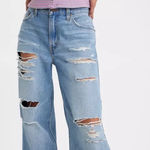 Levis Premium Quality Baggy Dad‎ Jeans Blue Size 24 Photo 0