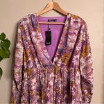 Nasty Gal  Pastel Sunflower Mini Plunge Dress‎ Photo 2