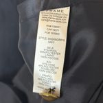 frame denim  Button Front Wool Blend Shift Dress Size XS Black Mini Sleeveless Photo 8