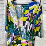 Boden Laurie Linen Tunic Dress Plum Blossom Tropical 4P Multi Color Pink Photo 10