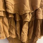 Nectar Clothing  Womens Brown Off The Shoulder Romper M Medium Ruffles Photo 2