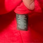 Ralph Lauren Lauren  Linen Red Blazer Jacket Button Shirt Top  Size 6 Photo 9