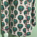 BedHead Long Sleeve Pajama Top Stretch Hot Air Balloons Print Small Pink Photo 3