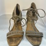 DOLCE VITA lightly used beautiful tan, suede, heeled sandals. Size 6. Photo 1