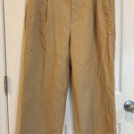 Ralph Lauren Lauren  Women's Khaki Wide Leg Cropped Dress Pants‎ Photo 0