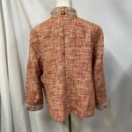 Chico's Embellished Tweed Jacket Womens 12 Career Artsy Spring Career Preppy Photo 11