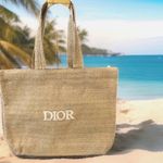 Christian Dior  Parfums Large Straw/ Raffia Tote Bag GWP / VIP Gift New Photo 8