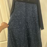 Elegant Navy Blue Sequin Dress Size 5X Photo 4