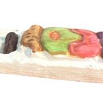 Handcrafted Ceramic Pendant Necklace Malaquita Craft Calendar Signed Mariana Cor Green Photo 2