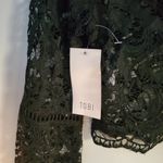 Tobi Kiley Cropped Bell Sleeve Zip Back Lace Top Black S Photo 5