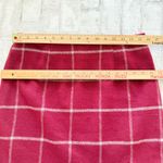 Lulus  Spence Wine Red Plaid Mini Skirt Chic Retro A-Line Wool-Look Stylish Sz L Photo 6