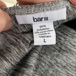 Bar III Silver Metallic Knot Back Top Shiny Sparkly Shimmer Open Back NYE New Ye Photo 3