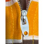 1970s Bard’s Toronto Striped Hooded Zip Caftan Dress vacation pool beach medium Orange Photo 8