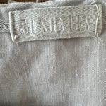 CP Shades Linen Tunic Dress Short Sleeve Lagenlook Mixed Media Gray Womens L Photo 4