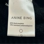 ANINE BING Charlotte Black Cashmere Blend Sweater Size L Photo 6