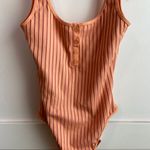 l*space NWOT L* Tangy Orange Float On Ribbed One Piece Swimsuit Photo 8