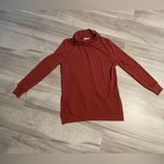 Madison & Berkeley Burnt Orange Cowl Neck Long Sleeve Tunic Top- Size Medium Photo 4