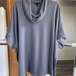 Banana Republic  Women's Pearl Blue Cowl Neck Sweater M/L Oversized Relaxed Photo 0