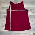 John Mark  Burgundy Sleeveless Knit Top F30 Photo 3