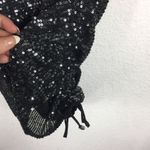 Free People NWT  Gisele Sequin Mini Dress Black Silver Off Shoulder Cocktail Photo 10