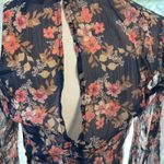 Trixxi Mini Dress Floral Print Bell Sleeve Med NWT Peasant Boho Chic Romantic Photo 5