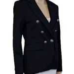 Drew Double Breasted Blazer Jacket in Women’s Black Size Small Photo 2