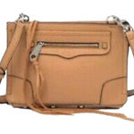 Rebecca Minkoff  Desert Tan Pebbled Leather Regan Crossbody Bag Purse‎ Photo 0