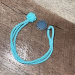 Vera Bradley Frill Braided Cord Charm Bracelet Blue Photo 2