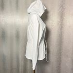 Kinona Sports White Hoodie Drawstring Pullover Athletic Italian Fabric XS Photo 10