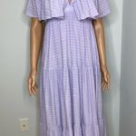Lalavon Deep V Neck Maxi Dress size S Purple Photo 1