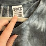 PINK - Victoria's Secret PINK VS Black And Gray Tie Dye Athletic Workout Tank Top Photo 3