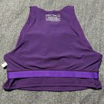 Outdoor Voices Zoom Cropped Tank Top Size Large Acai Purple Built In Bra Photo 3