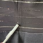 St. John Sheer Embellished Waist Evening Dress Long Sleeve Sparkly Rhinestones Photo 5