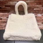 Victoria's Secret  Ivory VS Logo Sherpa Tote Bag Photo 9