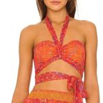 House of Harlow x REVOLVE Tammy Top in Pink Paisley Multi Orange Photo 0
