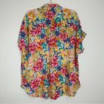 Time And Tru  Linen Lyocell Blend Roll Cuff Button Down Shirt Photo 4