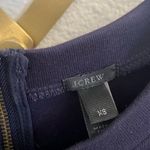 J.Crew  Fringe Gem Crewneck Sweater Navy Black Fringe XS Photo 4