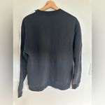 Adidas  Women's  Black Crewneck Sweatshirt  with White Stripes Photo 4