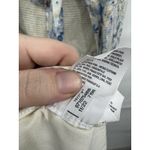 American Eagle Ruffle Floral Midi Dress Women Large White Blue Cottage Peasant Photo 6