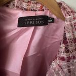 Teri Jon by Rickie Freeman Pink Preppy Wool/Silk Tweed Blazer Bow Jacket Blazer Size 2 Photo 2