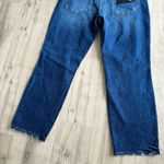 Silver Jeans NWT  Frisco Straight Leg Jeans Sz 30 High Rise Dark Wash Distressed Photo 13