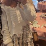 Aerie Ruffle Tiered Gingham Skirt Photo 1