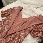 JS Collections Lia Puff Sleeve Midi Formal Dress in Pink Size 10 Photo 8