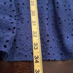 Who What Wear  Blue Eyelet Women's Dress (820) Photo 11