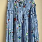 POL  Blue Striped Floral‎ Dress Size Small NWOT Photo 0