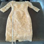 Women’s Tea Length BodyCon Dress Matching Chiffon Jacket Corset Back Size XS Photo 10