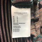 American Eagle  Long Sleeve Striped V-Neck Crop Top Size M Photo 9